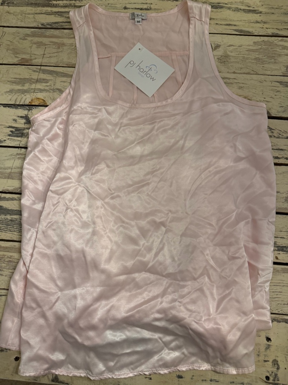 Pj Harlow Women's Laura Satin Racerback Tank - Picture 3 of 3